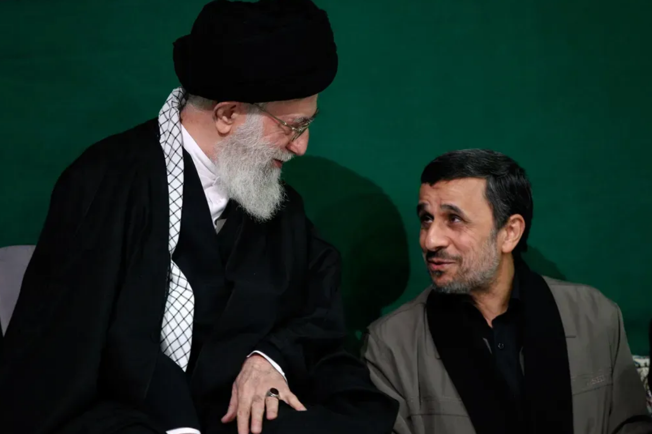 Supreme Leader Ali Khamenei (L) Mahmoud Ahmadinejad (R), 2011