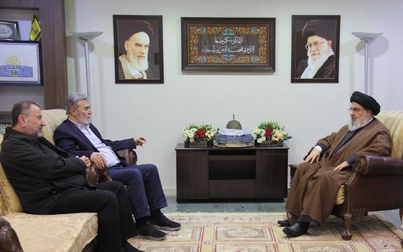 دبیرکل حزبالله، معاون دفتر سیاسی حماس و دبیرکل جهاد اسلامی دیدار کردند