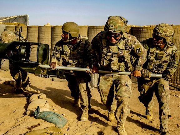 US troops during drills in Syria in June 2021