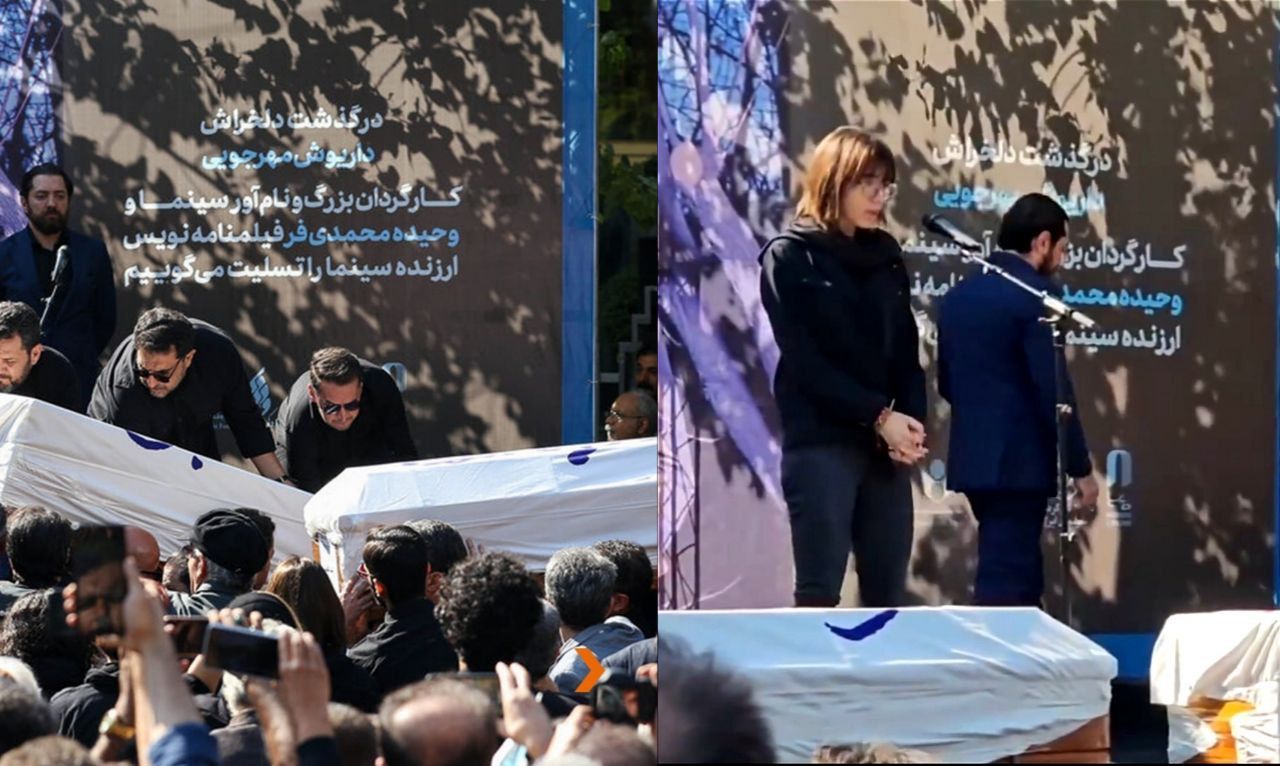 دختر مهرجویی و محمدی‌فر در مراسم خاک‌سپاری والدینش: قاتلان میان ما هستند