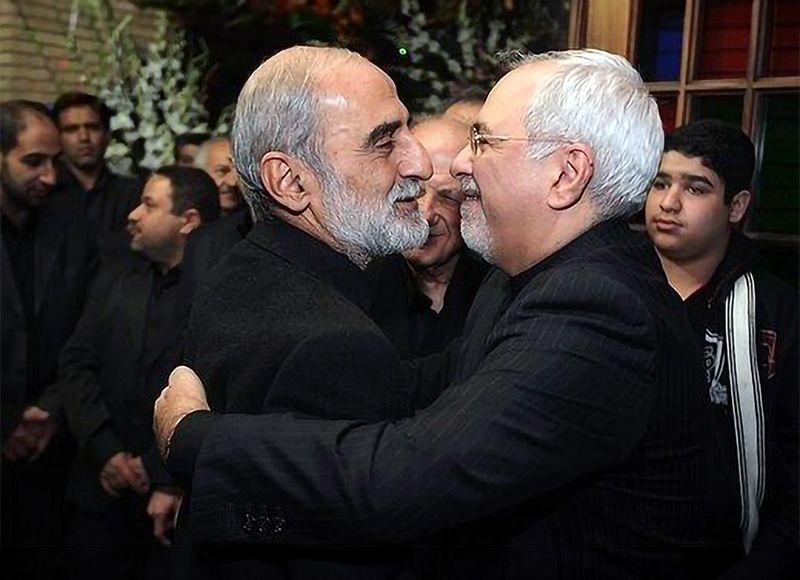 Hossein Shariatmadari and former Foreign Minister Mohammad Javad Zarif