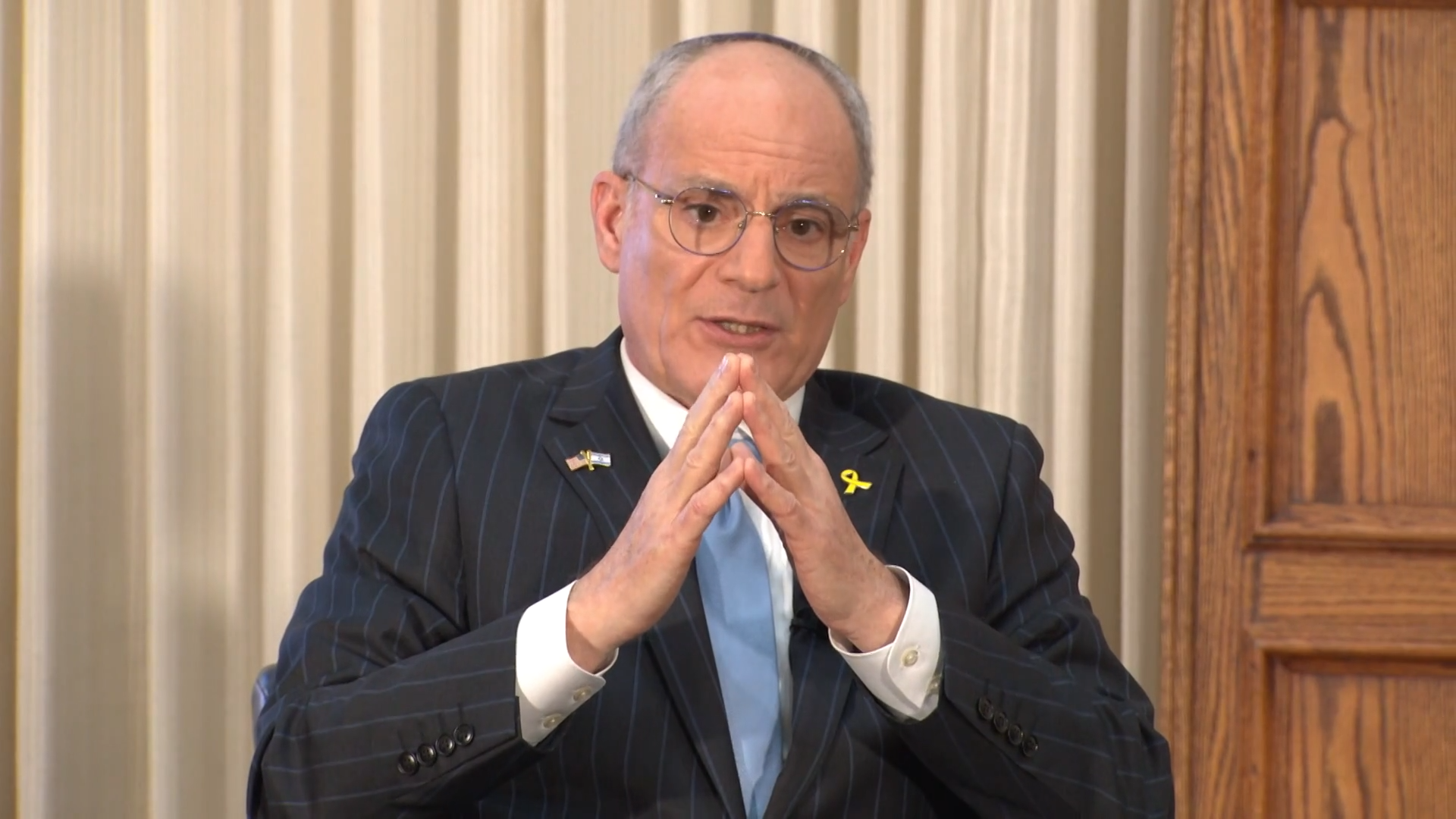 A screengrab of the Israeli ambassador to the United States' interview with Iran International on June 24, 2025