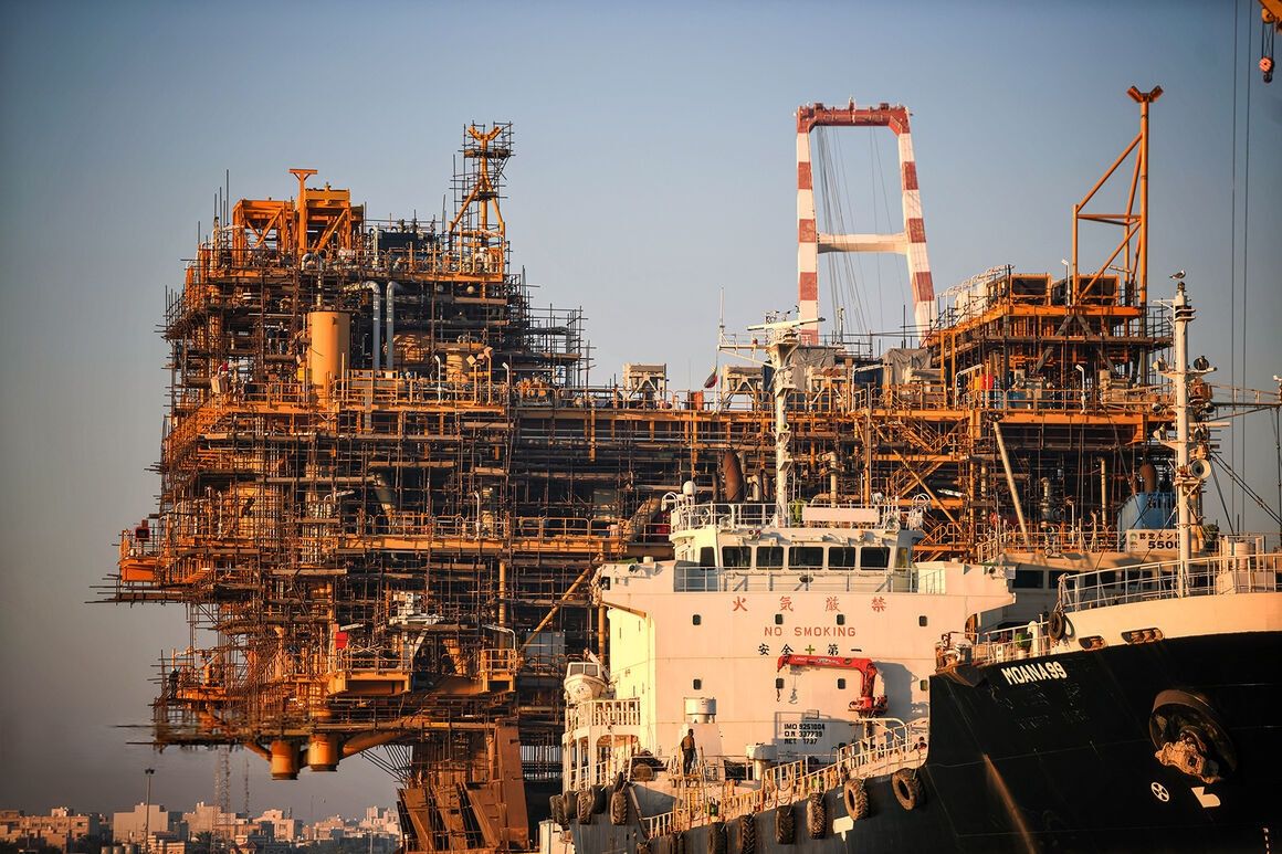 Belal joint oil field in southern Iran 