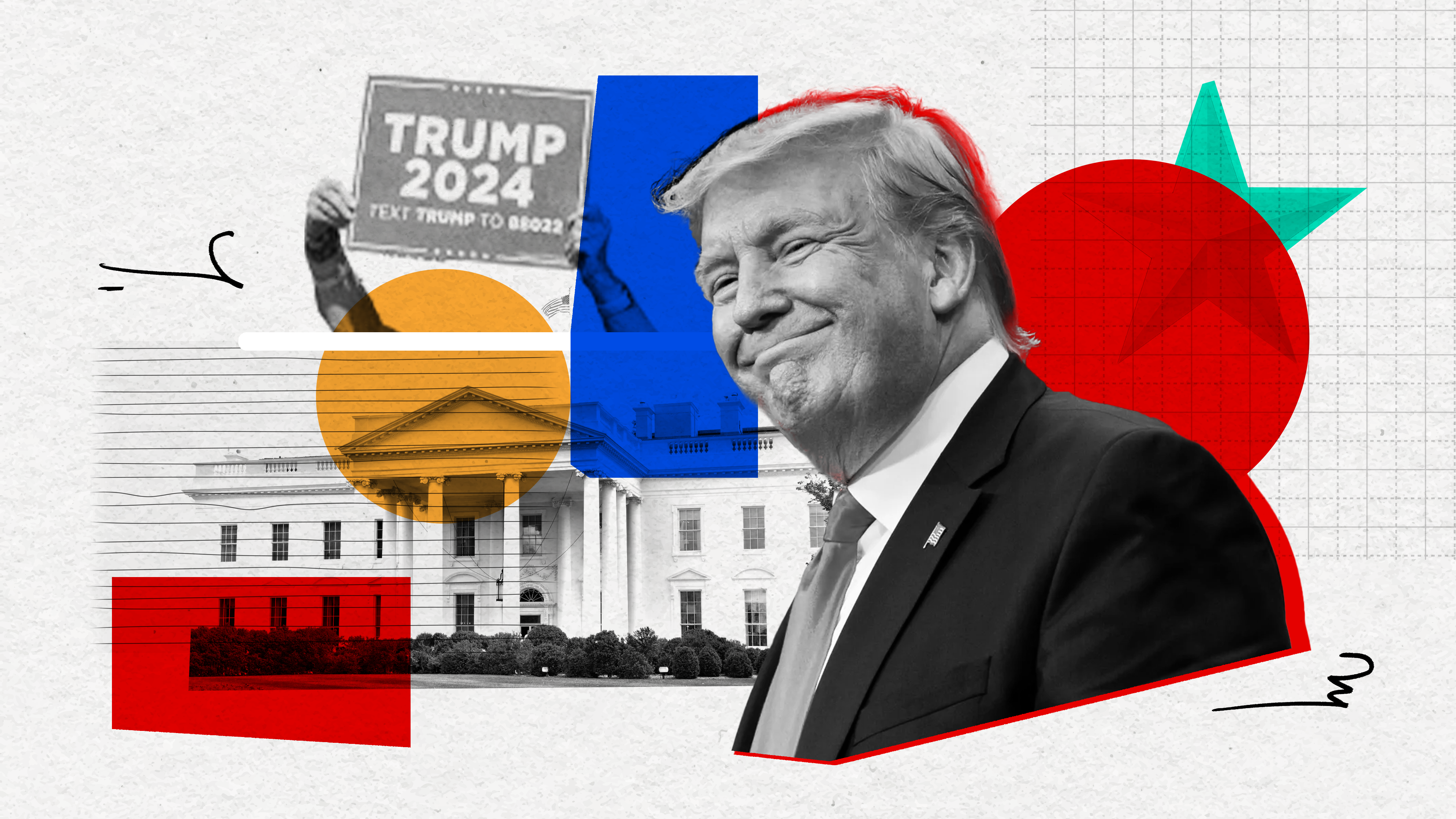 نتایج یک نظرسنجی از افزایش روند حمایت رای‌دهندگان از ترامپ حکایت دارد