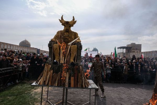 Why were ‘Baal’ statues burned at Iran’s revolution anniversary rallies?