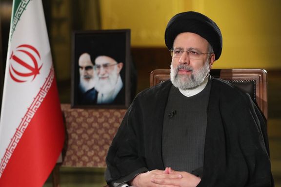 Iran's President Ebrahim Raisi in a TV interview. December 5, 2021