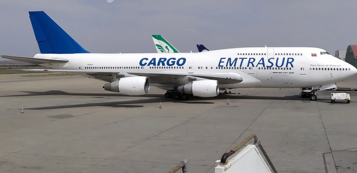 Venezuelan Boeing 747 Stranded In Argentina For Links With Iran's IRGC