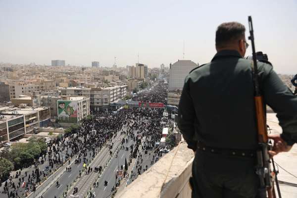 Iran holds funeral for commanders, scientists killed in war with Israel