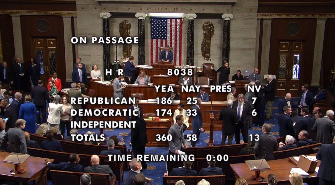 US House passing Mahsa Act 