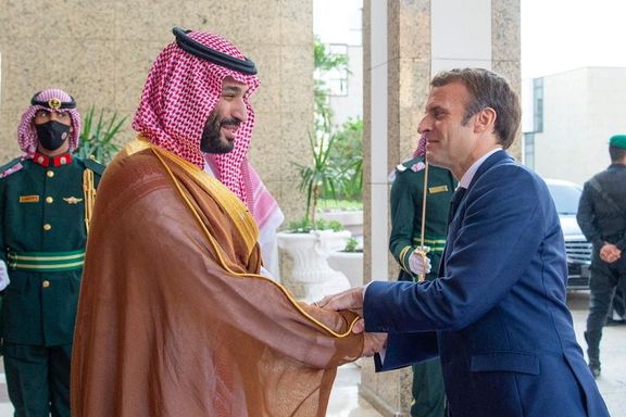 Saudi Crown Prince, Mohammed bin Salman receives French President Emmanuel Macron in Jeddah, Saudi Arabia, December 4, 2021.