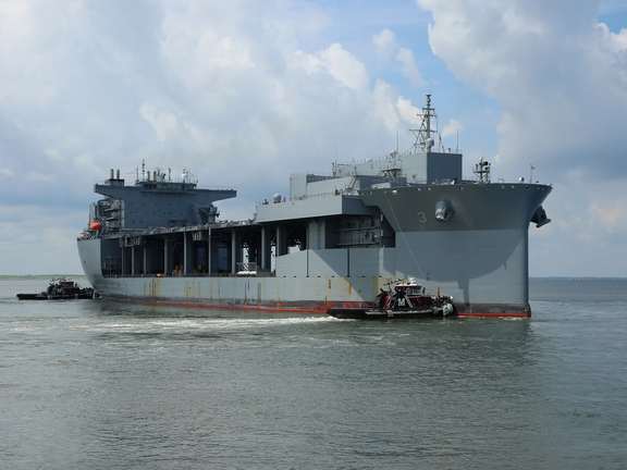 A file photo of USS Lewis B. Puller in 2017