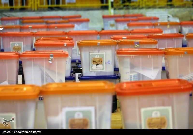 Ballot boxes set to be used during the March 1 election in Iran (March 1, 2024) 