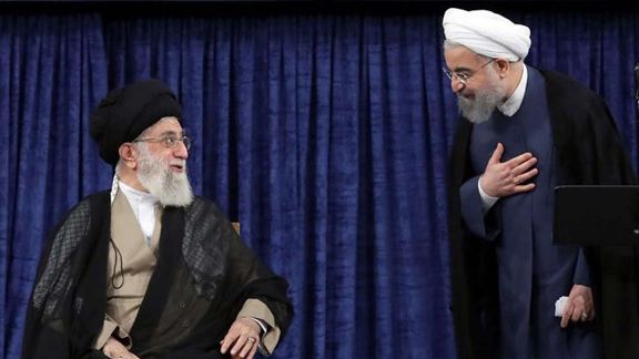 Islamic Republic’s Supreme Leader Ali Khamenei (left) and former President Hassan Rouhani