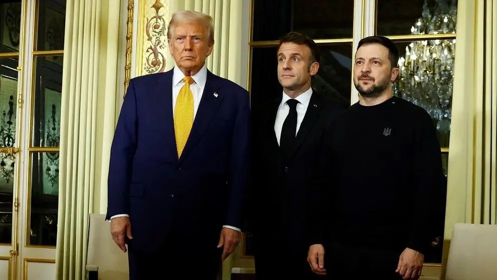 زلنسکی پس از دیدار با ترامپ و مکرون: همه می‌خواهیم این جنگ زودتر تمام شود 