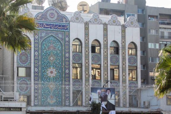 Torn posters of Hezbollah leader Sayyed Hassan Nasrallah and late Iran's Revolutionary Guards' top commander Qassem Soleimani hang at the Iranian embassy after Syrian rebels announced that they have ousted President Bashar al-Assad, in Damascus, Syria December 8, 2024.