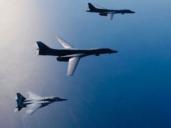 جنگندههای اف-۱۵ اسرائیل دو بمبافکن و یک هواپیمای سوخترسان آمریکا را اسکورت کردند