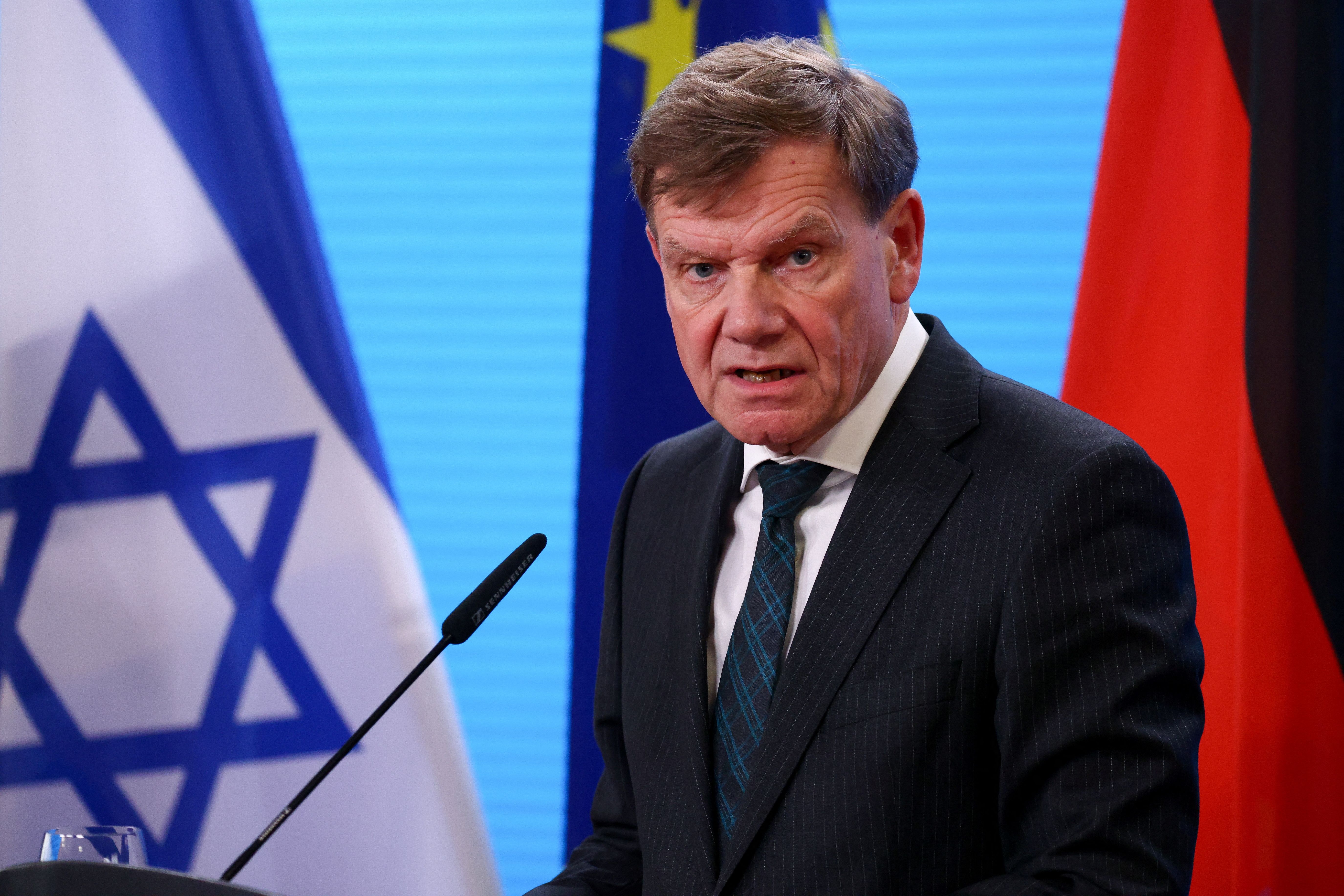 Germany warns of Iran nuclear threat, vows arms support for Israel