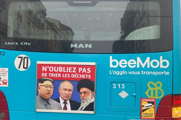 French town pulls garbage advert depicting Khamenei after Tehran's outcry