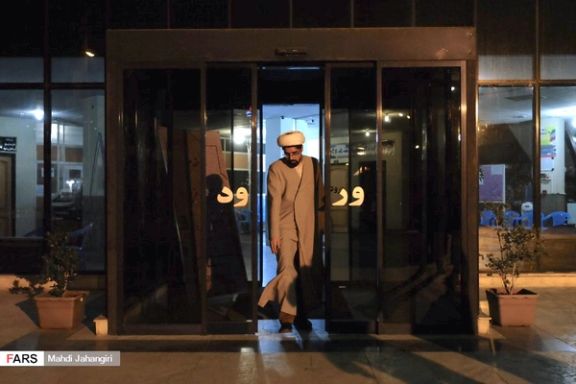 A cleric at the office to register the candidates for the previous round of Iran’s parliamentary elections in the city of Mashhad, December 2019