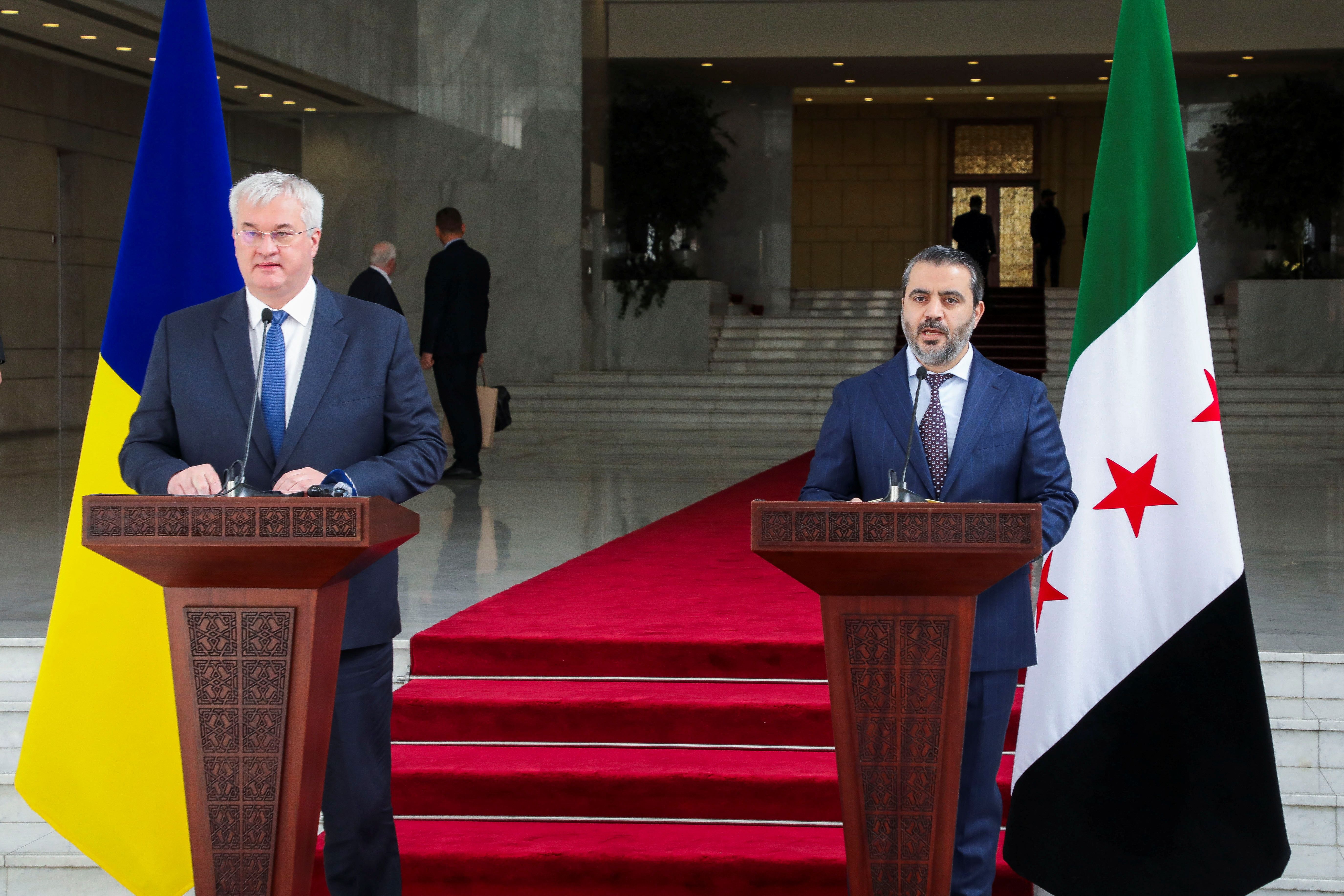 حکومت جدید سوریه از داشتن روابط «استراتژیک» با اوکراین استقبال کرد