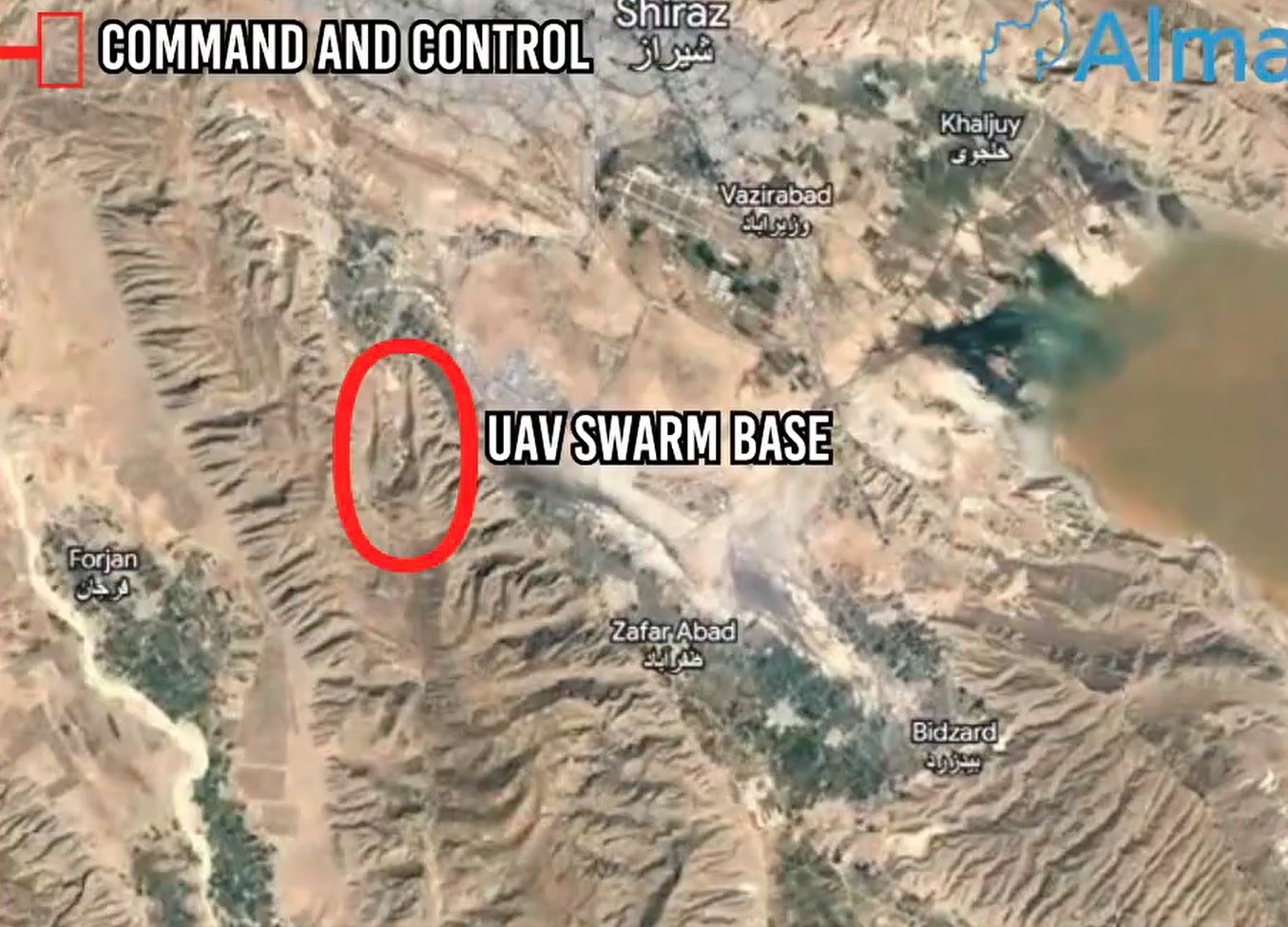 افشای یک پایگاه زیرزمینی پهپادهای جمهوری اسلامی در کوه‌های اطراف شیراز