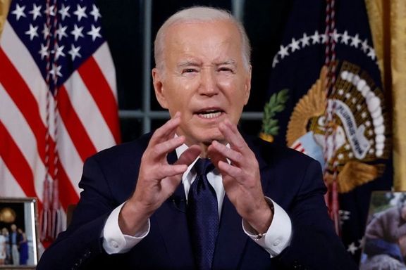 President Joe Biden speaking from the White House on October 19, 2023