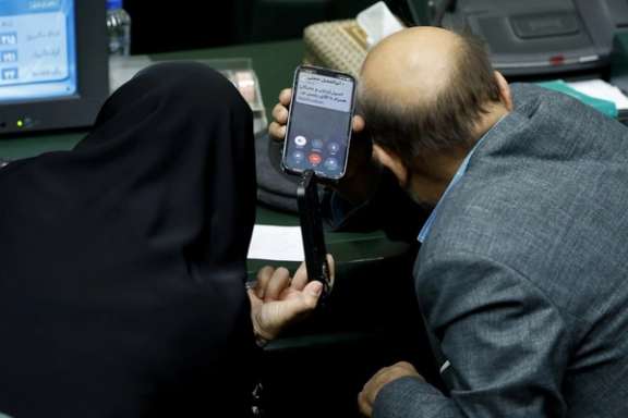 File photo of a session of the Iranian parliament