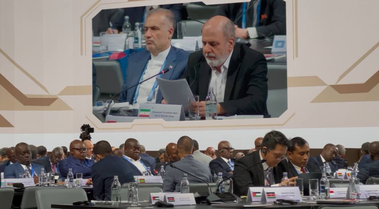 Ali Akbar Ahmadian, Secretary of Iran’s Supreme National Security Council, speaking at a conference in Moscow, May 28, 2025