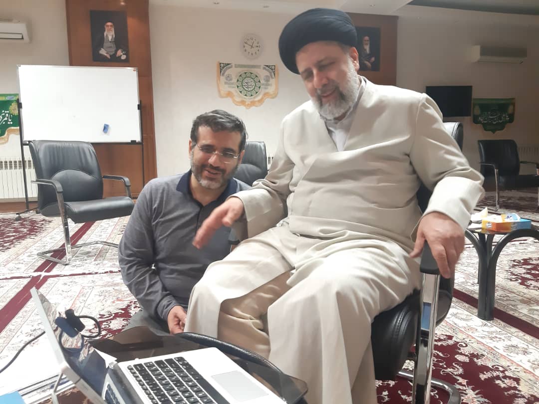 Esmaili with former president Ebrahim Raisi in 2021