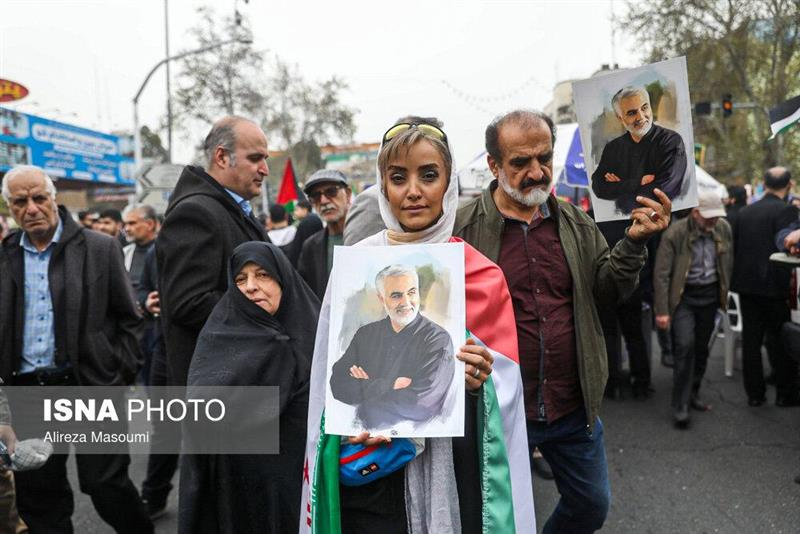 پاسخ مسئولان به نامه ترامپ در راهپیمایی روز قدس؛ قالیباف: گنده‌لاتی است