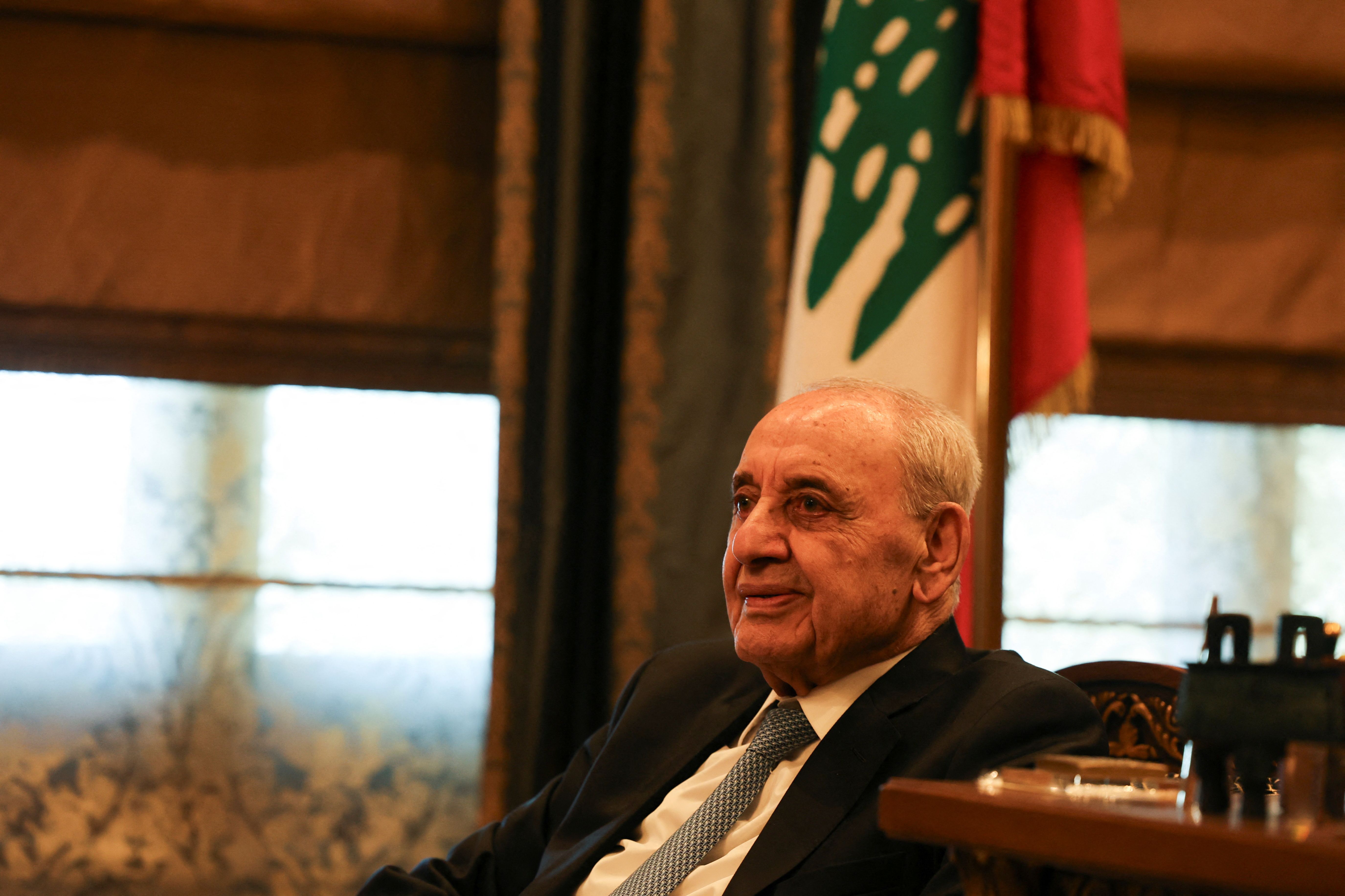 نبیه بری، رییس پارلمان لبنان و رهبر گروه شیعه جنبش امل