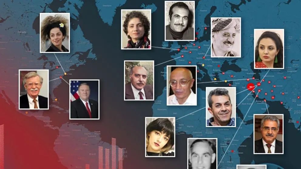 Rights group maps 45 years of Iran’s global crackdown on dissent