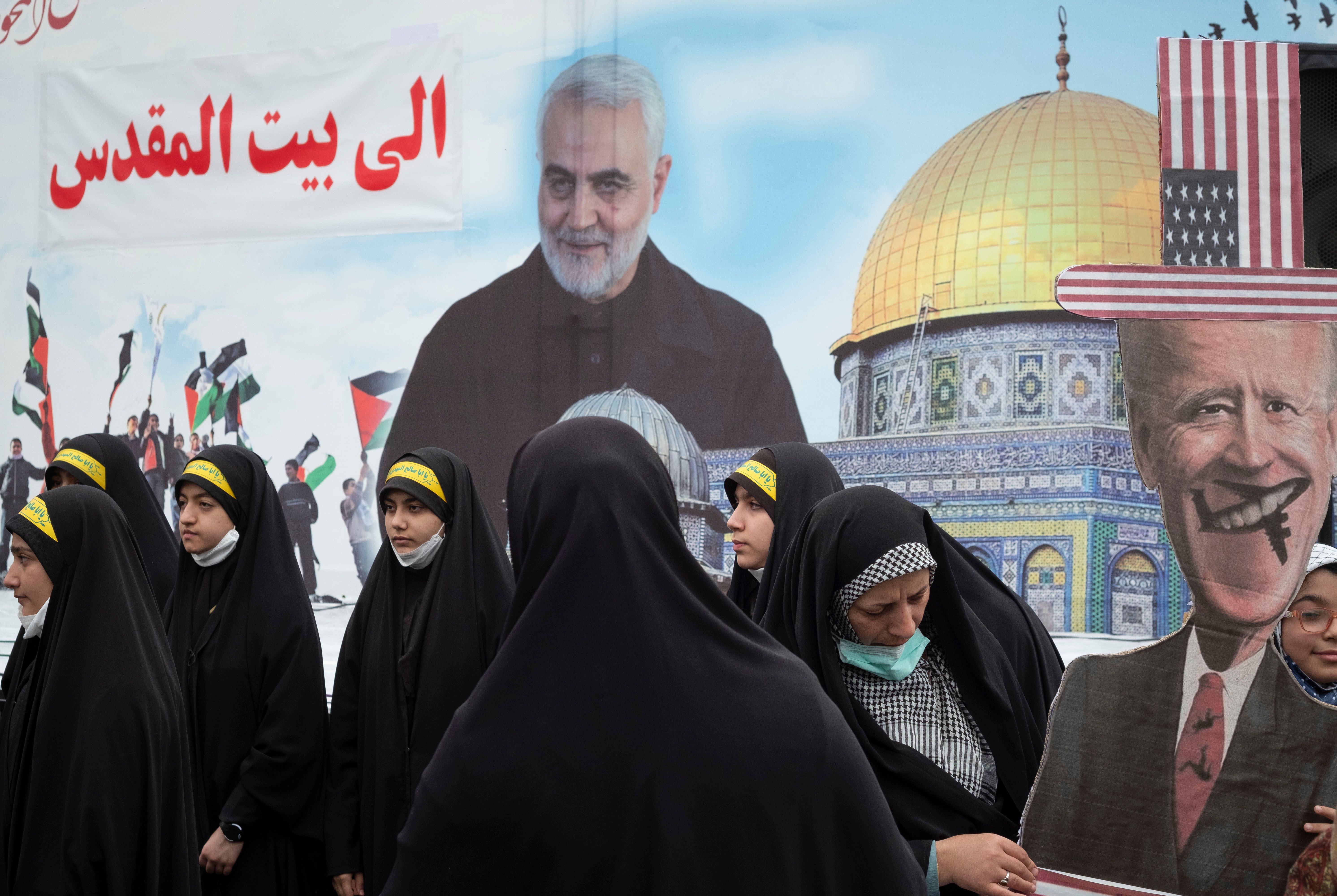 Quds Day government organized rally in Tehran. April 29, 2022