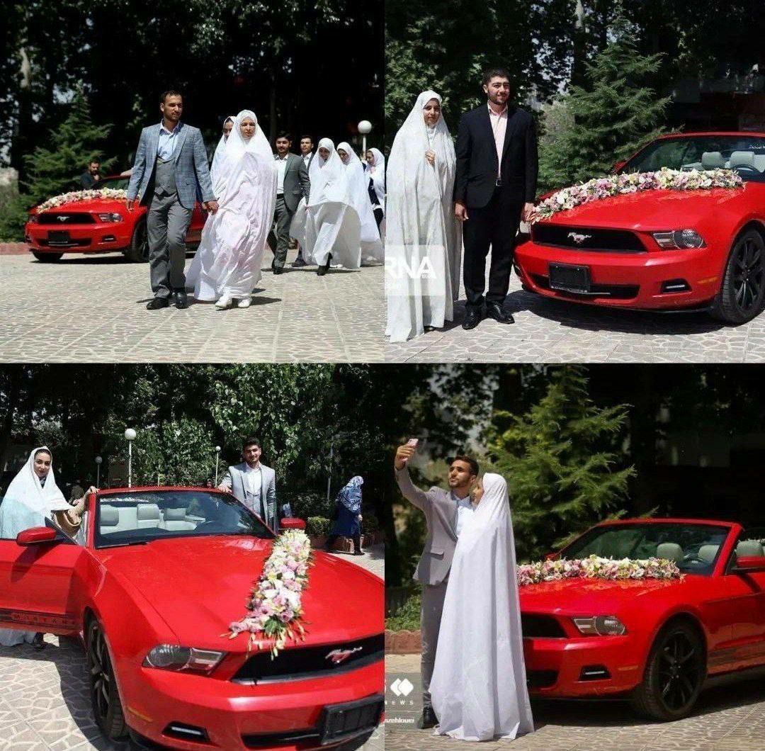 Army’s Military Academy Mass Wedding With Ford Mustang Shocks Iranians 