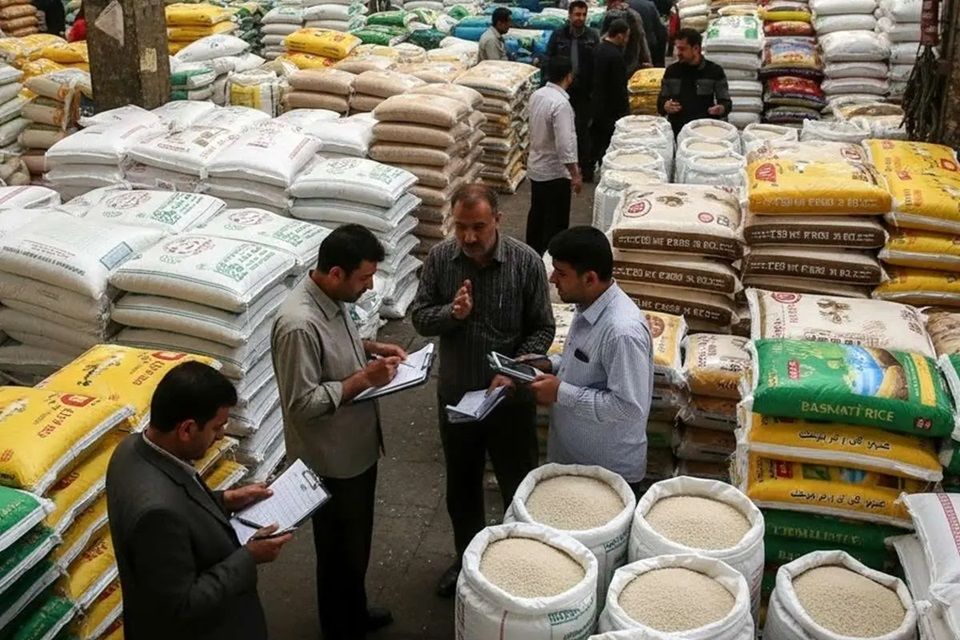 Rice market in Tehran 