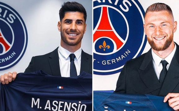 آسنسیو و اشکرینیار به پاریسنژرمن پیوستند