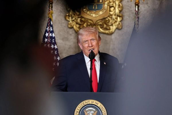 ترامپ ویدیوی سخنانش درباره حرکت «ناوگان عظیم» به سمت ایران را بازنشر کرد