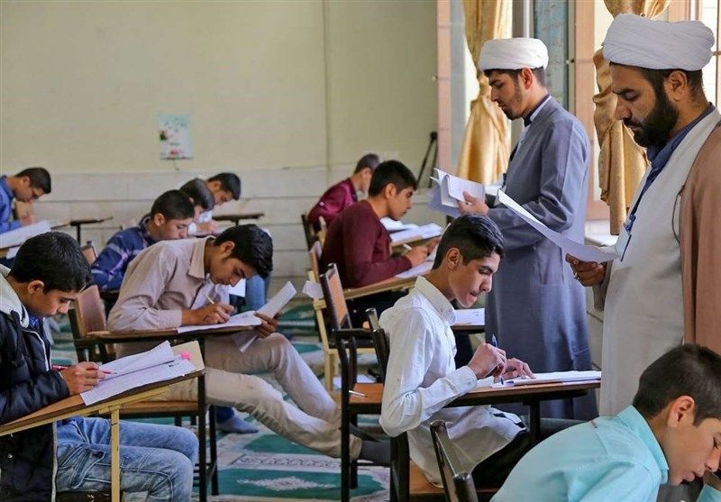 Iranian clerics teaching students