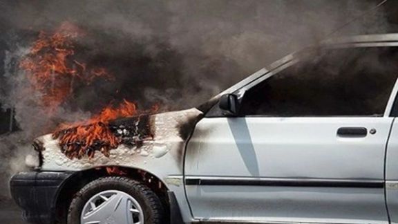 رییس سازمان آتشنشانی کرج: یک مرد همسرش را در خودروی پراید حبس کرد و خودرو را آتش زد