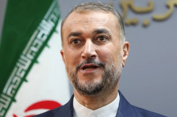 Iran's Foreign Minister Hossein Amir Abdollahian speaks during a press conference at the Lebanese Ministry of Foreign Affairs, in Beirut, Lebanon February 10, 2024.