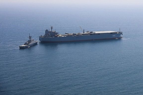 Iran Navy adds repaired destroyer and new floating base