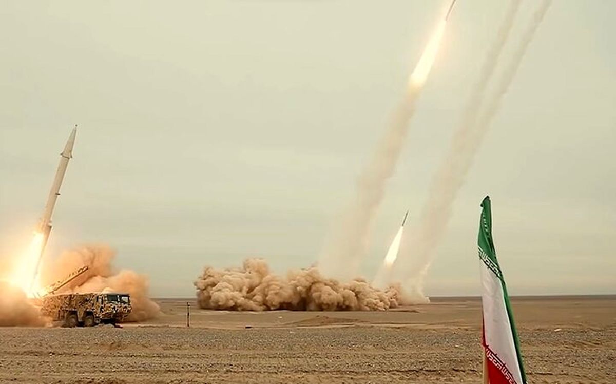 Missiles launch during an Iranian military exercise at an undisclosed desert location in this file image released by state media.