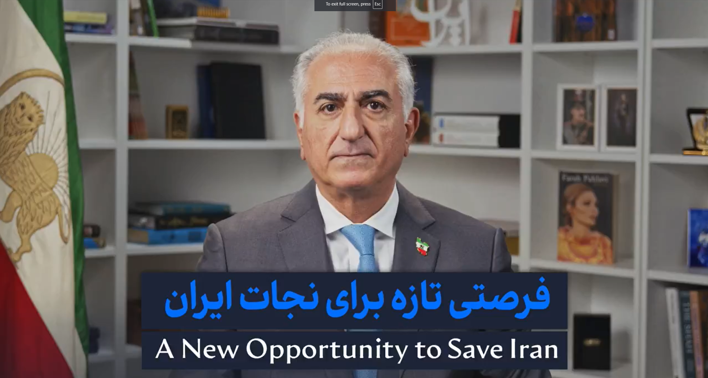 Exiled prince Pahlavi says ready for interim rule