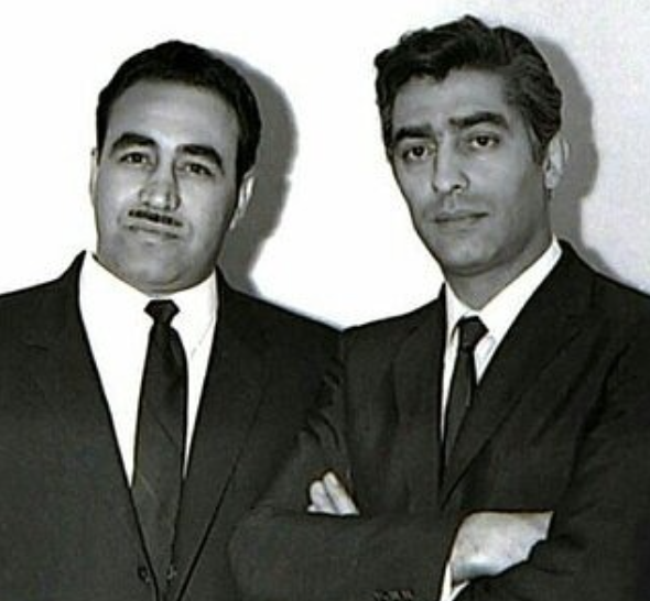 ایرج در کنار محمدعلی فردین - از صفحه رسمی ایرج در اینستاگرام
