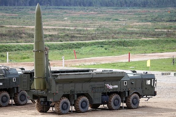 A Russian Iskander ballistic missile often used against Ukrainian civilian targets