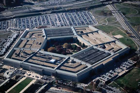 An aerial view of The Pentagon