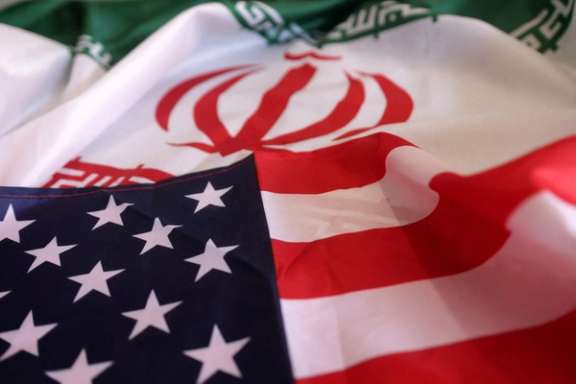 USA and Iranian flags