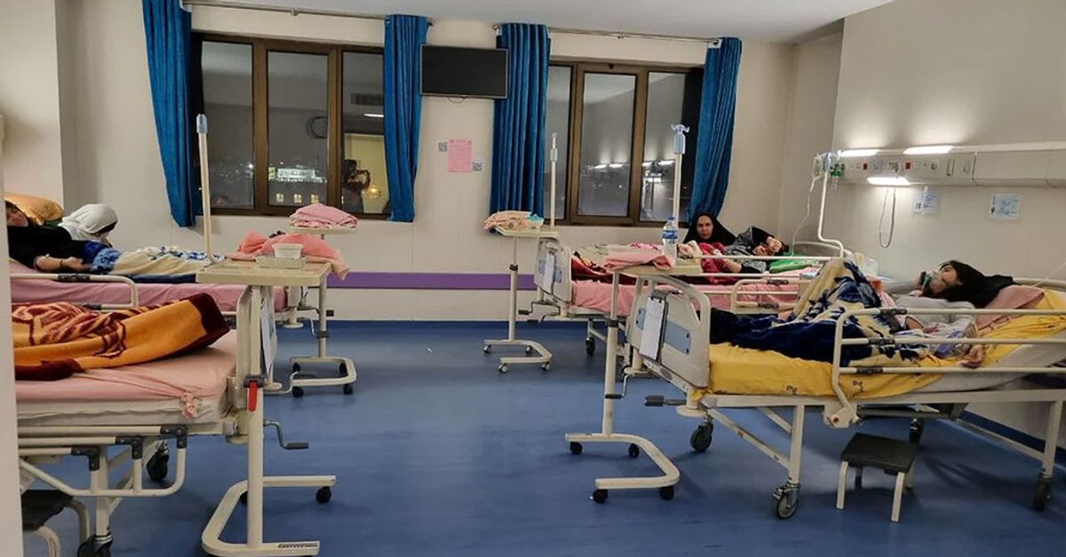 Some of the schoolgirls hospitalized with symptoms of poisoning