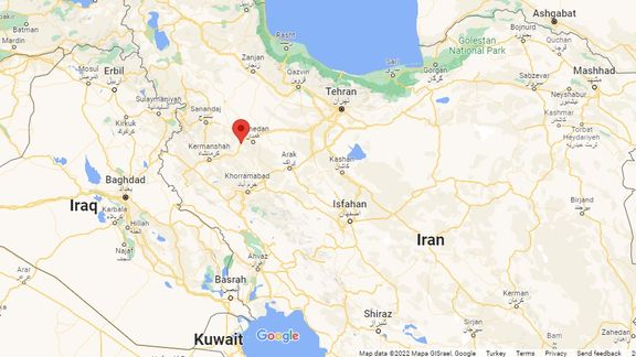 The general area where sounds of explosion were heard in Iran on January 15, 2022