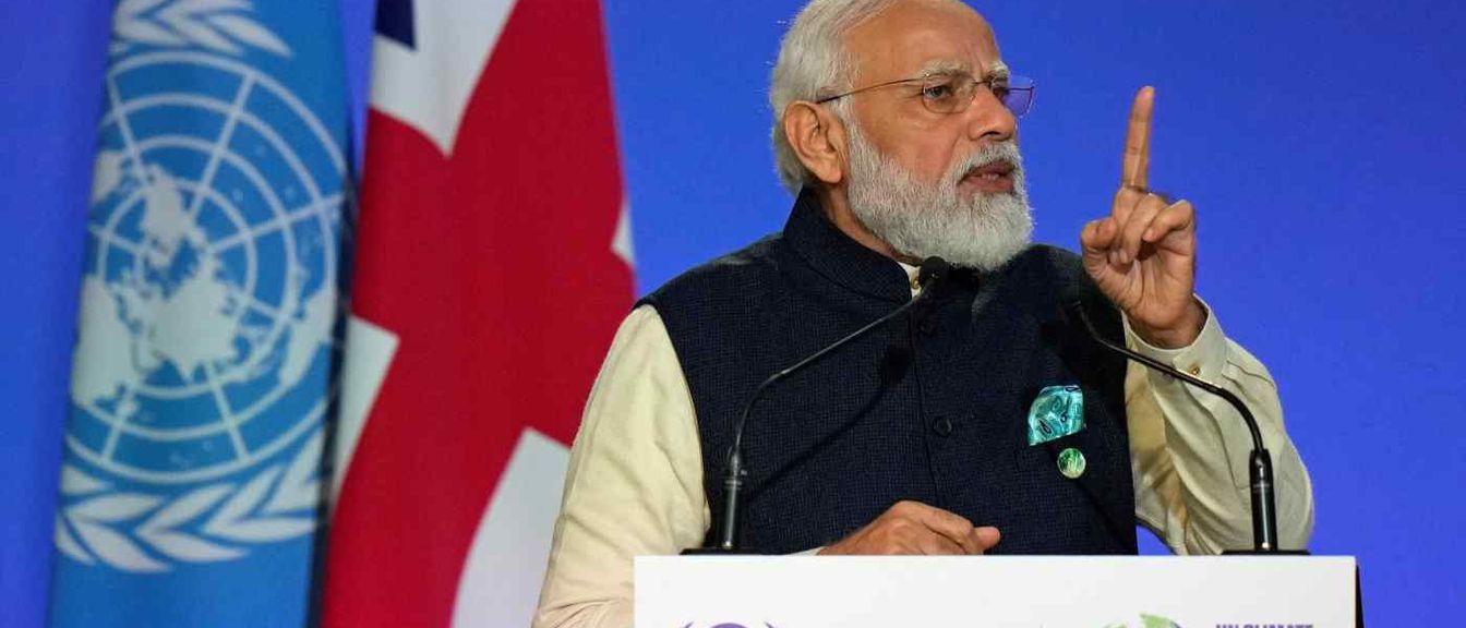 نخست وزیر هند اعلام کرد این کشور تا سال ۲۰۷۰ میزان انتشار کربن خود را به صفر میرساند